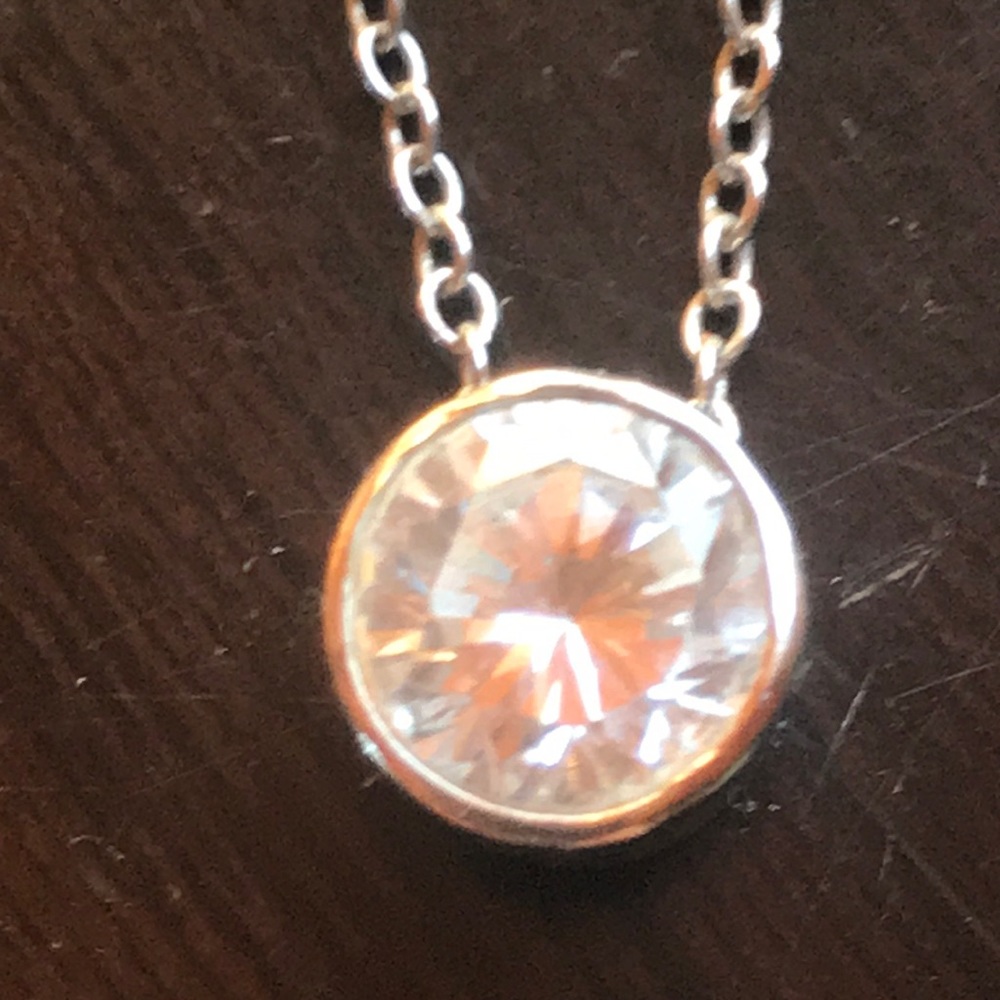 CZ and sterling necklace🌺